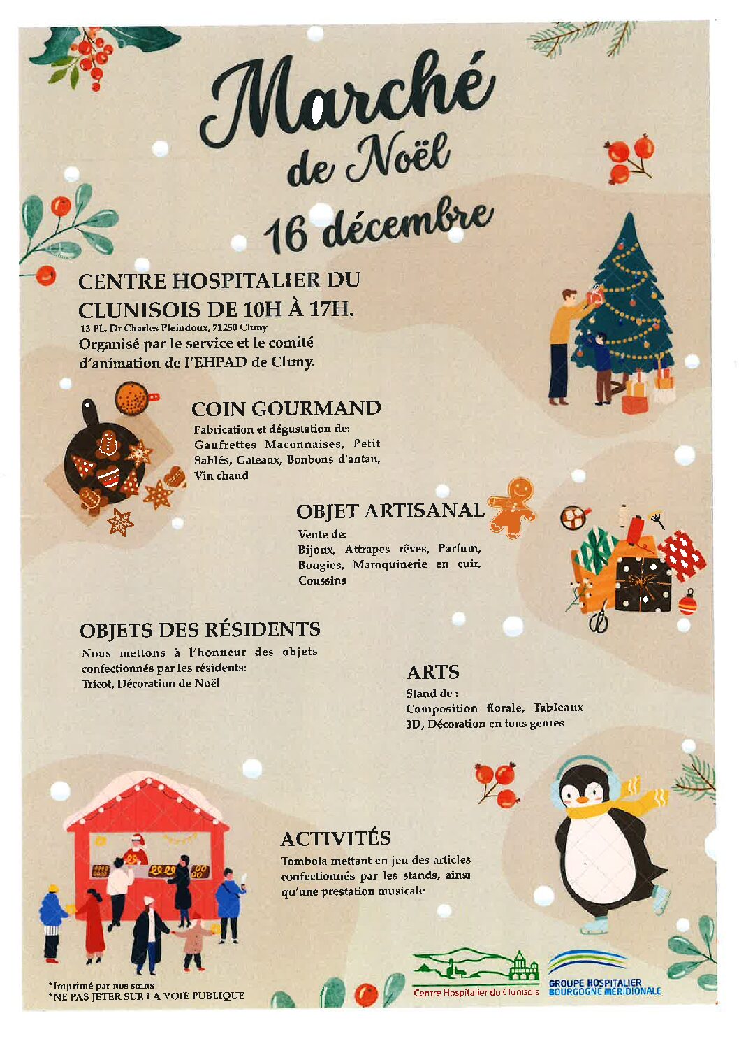 Marché de Noel du site GRIFFON – samedi 16 décembre 2023