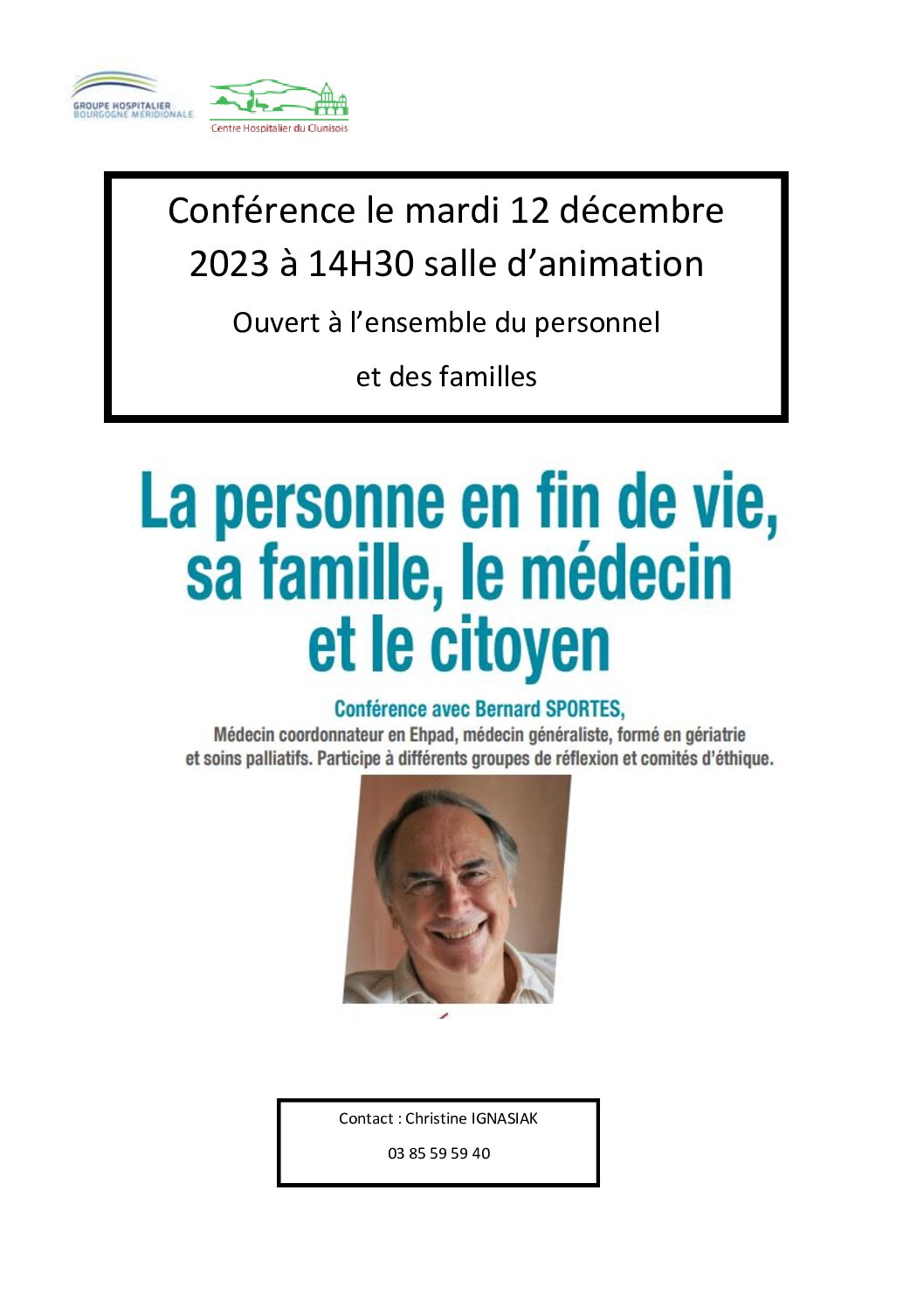 Conférence Fin de vie