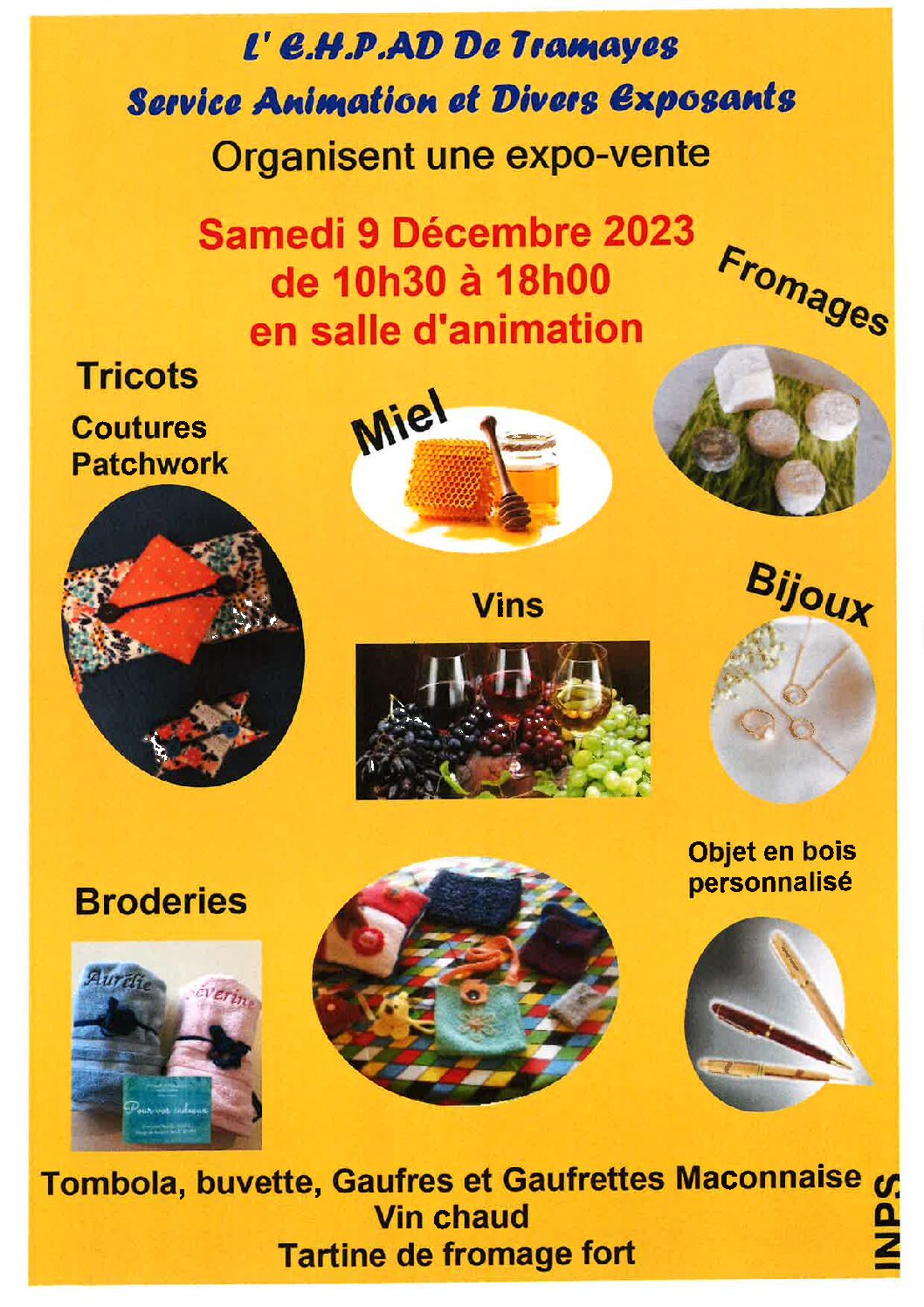 Marché de Noel du site CORSIN – samedi 9 décembre 2023