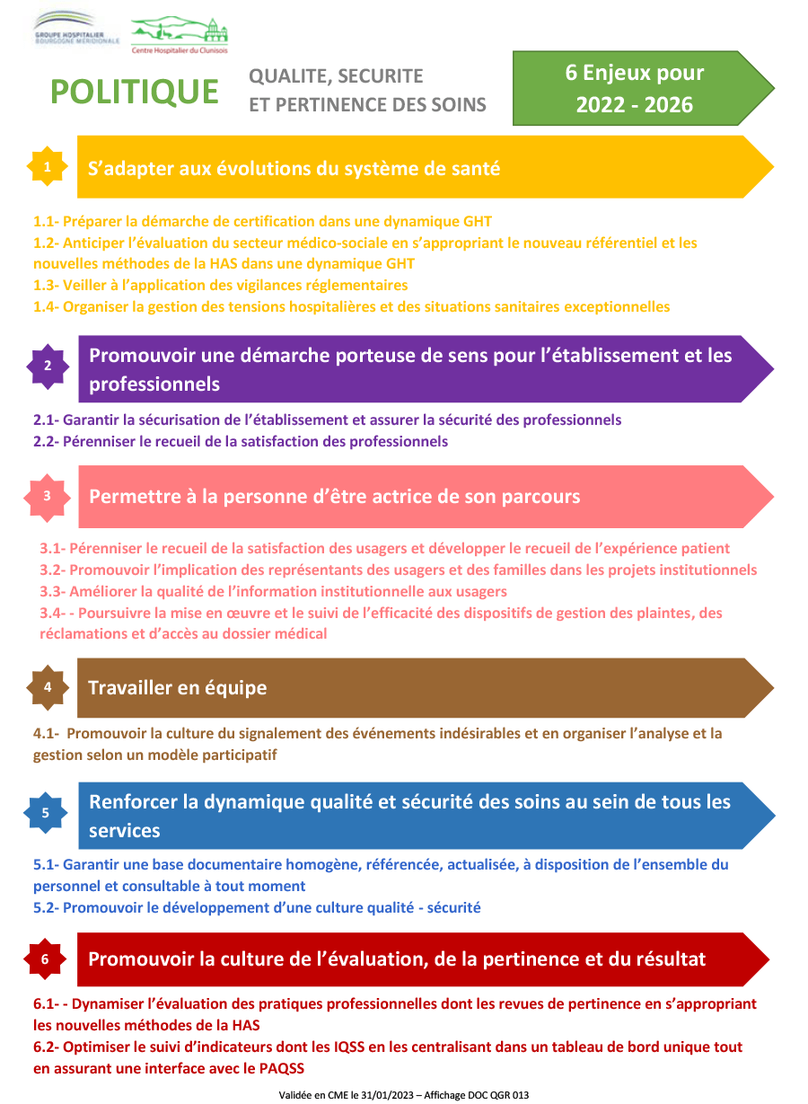 Affiche politique qualité - 2022-2026